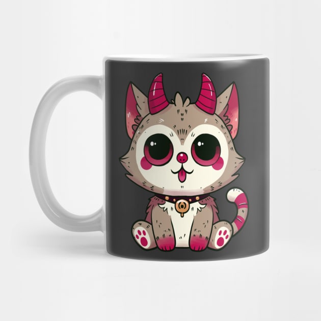 Krampus Kitten by KilkennyCat Art